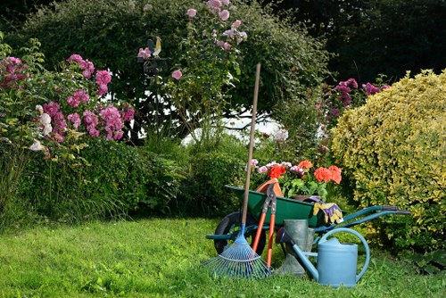 Tools and equipment used for garden clearance in Neasden